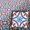 Jugendstil Fliesen - Fliesenteppich mit Dekor Radia mit Bordüren (blau, Fliesen/m²)