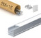 WILLLUX LED Streifen Profil 2 m x 15 Stück, Aluminium Profil mit matter Abdeckung – Maße 2000 x 20 x 20 mm – geeignet für LED Streifen unter 15mm