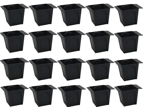 MC-Trend Fioriera per pallet, per pallet, vaso da balcone in plastica, design ondulato (antracite, piccolo, 24 pezzi)