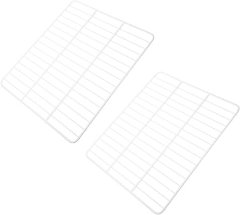 Cabilock 2pcs Freezer Dividers Mesh Partition Storage Rack Compartment Food Organization for Refrigerator Shelf Chest Wire Separator Kitchen