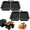 2 Pack Air Fryer Silicone Waffle Moulds Air Fryer Liner Belgian Waffle Air Fryer Accessories Waffle Insert for Air Fryer Compatible with Ninja AF500EU, AF400EU, AF451EU, SL400EU (Black)