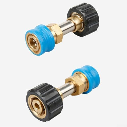 Adattatore per lancia idropulitrice a innesto rapido, 14 raccordi per pulizia tubi ad alta pressione (3)