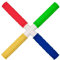 Hand-Augen-Koordinationstrainer, Reaktionstraining, Stick-Werkzeug, 30 x 3 cm, Vierkopf-Fangspielausrüstung zur Steigerung der Beweglichkeit, Geschwindigkeit für Sportler, Kinder, Erwachsene und