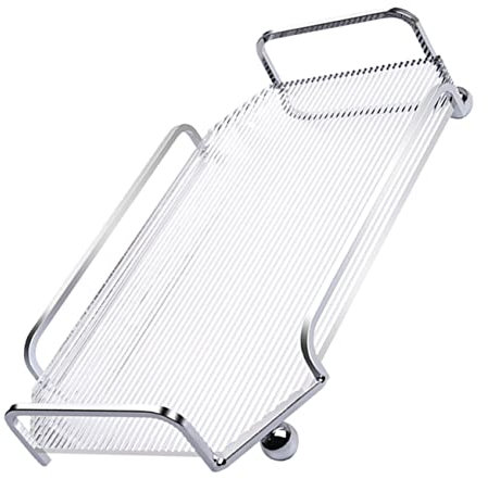 ULTECHNOVO Estante de la Caja de Almacenamiento Frutas Dividido Plato Adulto bandejas Bandeja de Servicio multifunción cómoda Bandeja para Servir Bandeja para Servir té acrílico Transparente