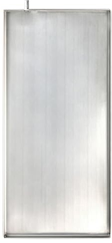 BJSXHZYGT Externe Auffangwanne Für Klimaanlagen, Abtropfwanne aus Edelstahl, Auffangwanne mit Ablauf für 6-10-Zoll-Klimaanlagen mit Ablaufloch(110x50x3cm/43x19x1in)