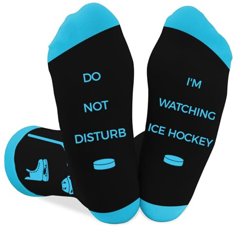 Coopyin Ice Hockey Gifts for Men and Women Funny Unique Socks Accessories for Ice Hockey Lovers, Fan, Teammate, Players Christmas Birthday Stocking Stuffers Fathers Day Graduation Gift Ideas