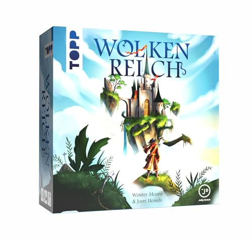 Wolkenreich – Wer sichert sich die Herrschaft über die Luftschlösser? Mit jeder Karte verändert sich das Ranken-Labyrinth! Das märchenhaft kleine Spiel voller Tricks und Überraschungen