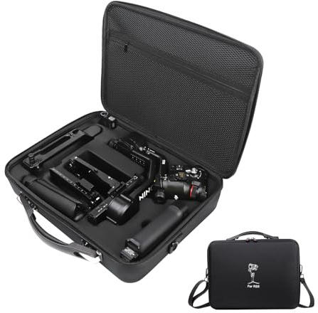 TaoAcc DJI RS 5 Tasche,Tragbare wasserdichte Case für DJI RS 5 Combo mit Schultergurt,Bitte schauen Sie Sich zuerst das Video an.(Schwarz)