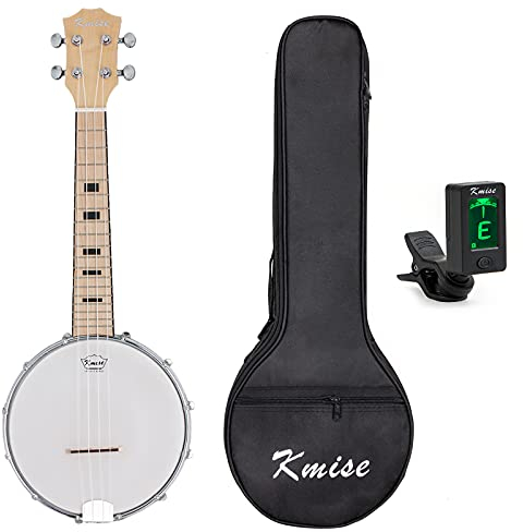 Kmise Banjo-Ukulele, 4-saitige Konzertbanjos, Ahornkorpus, Aquila-Saite, elegantes Design(MI1994)