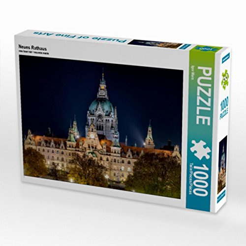 CALVENDO Puzzle Neues Rathaus | 1000 Teile Lege-Größe 64 x 48 cm Foto-Puzzle für glückliche Stunden