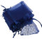 100 St. 7cm x 9 cm Organzabeutel Organzasäckchen Schmuckbeutel Gastgeschenk, Mehrere Farben - Navy blau