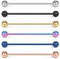 Funseedrr 6er Piercing Industrial Barbell aus 316L Edelstahl 35mm Ohr Piercing Schmuck