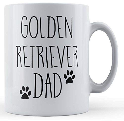 Funny Mug Golden Retriever Dad - Pet Dog Gift Mug, Ceramic, 11fl.oz.