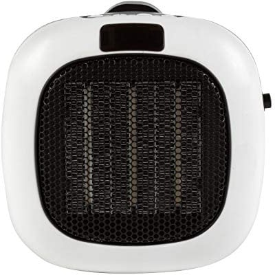 Beldray Mini Plug-in Heater –Small Electric Handy Heater, LED Display, 90° Swivel, 12 Hour Timer, Portable Personal Home Heating, Adjustable Thermostat 15-30°C, 2 Speed & Cool Down Function, 700W