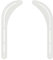 Intec brackets - White Sound bar speaker universal fit bracket suitable for mounting with 32 - 75 TVs