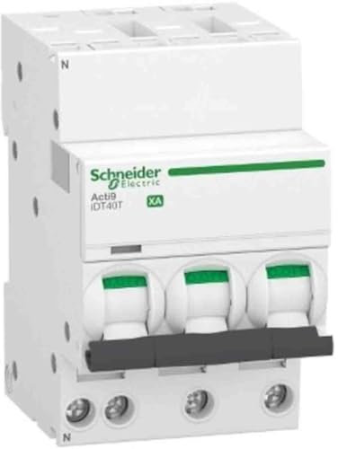 Schneider Electric - Acti9 iDT40N XA - disjoncteur modulaire - auto/vis 3P+N C 32A 6000A/10kA - A9PA4732