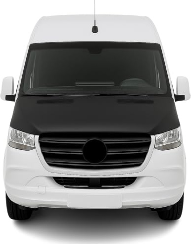 OMAC Haubenbra Komplett für Mercedes Sprinter W907 2018-2026 Vinyl Schwarz