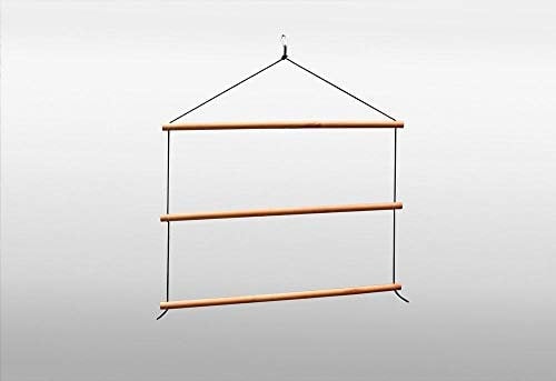 Beauty.Scouts Pferdedeckenhalterung Kimi Kiefernholz honigbraun 100x3x100cm Deckenhalterung Pferde Zubehör Wandhalterung Pferdedeck Halterung für Decke