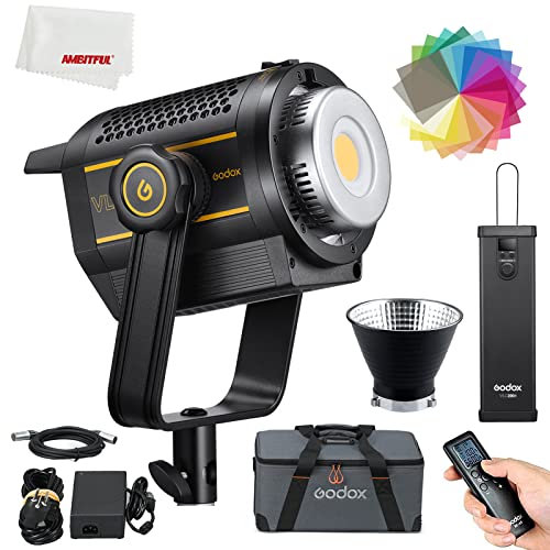 Godox VL200II LED Vedio Light,5600K±200K Day Light,CRI 96+ TLCI 96 with FX Effects for Still Life Photography Portrait Studio Lighting Interview Lighting Video Filming