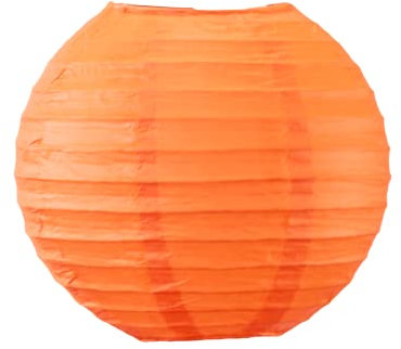 Boule Papier Corail 20cm - Lampion Papier en Papier de Riz - Lanterne Japonaise Corail pour Décoration de Mariage, Anniversaire, Fêtes