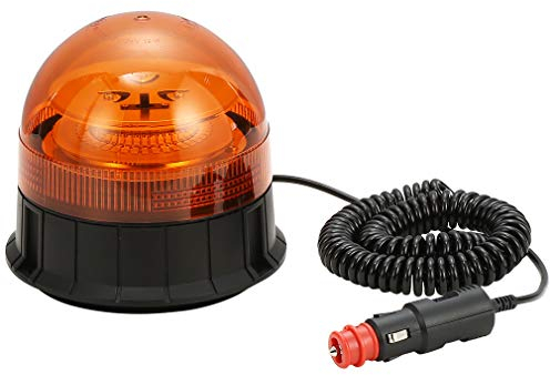 D-TECH LED Rundumlicht Warnleuchten mit ECE Rundumleuchte Blitzleuchte 12/24V Amber Warnleuchte Magnetische Notfallblinklampe Wiederherstellungswarnung Rundumleuchte - Rundumkennleuchte - Blitzleuchte