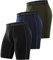 Roadbox 3er Pack Herren Kompressionsshorts, Schnelltrocknendes Baselayer Unterhose Tights Kurz Laufunterwäsche (as3, Alpha, x_l, Regular, Regular, 3er Pack: Schwarz,Marineblau,Grün)