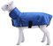 Leberna Atmungsaktive Ziegenmäntel für Nutztiere, Ziegendecke, Schafdecke, Schaf mit Hals - Wasserabweisend, 420D/100% Polyfill, Blau, M