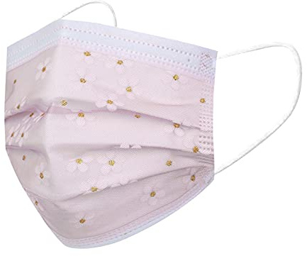 DolceTiger 50 Stück Mundschutz Einweg_Maske 3 Lagige für Damen Herren Spitze Blumen Drucken Mund_und_Nasenschutz Staubdicht Multifunktionstuch Bandana Halstuch Gesichts Bedeckung