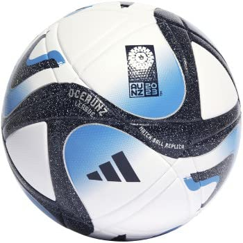 adidas Unisex-Erwachsene Damen World Cup League Fußball, Weiß/Collegiate Navy/Bright Blue/Silver Metallic, 5