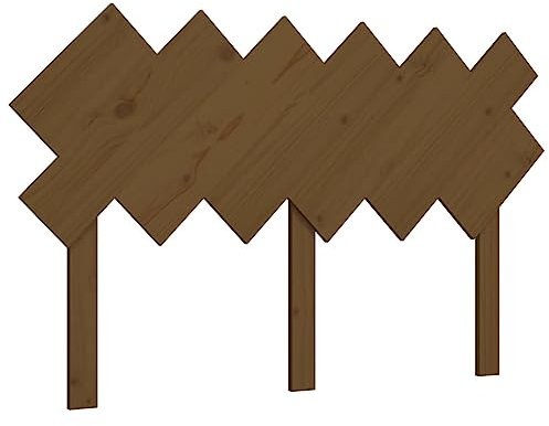 vidaXL Kopfteil Betthaupt Bettkopfteil für Bett Bettgestell Bettrahmen Holzbett Massivholzbett Schlafzimmer Honigbraun 132x3x81cm Massivholz Kiefer