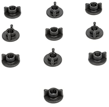 STEY ACCESORIOS 10 pezzi Dado a farfalla, bullone in plastica resistente, dado per viti metrica M6, Made in EU