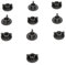 STEY ACCESORIOS 10 pezzi Dado a farfalla, bullone in plastica resistente, dado per viti metrica M6, Made in EU