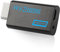 Xahpower Convertisseur Wii vers HDMI, Adaptateur Wii HDMI 1080P Full HD avec Prise Audio 3,5 mm et Sortie HDMI Compatible avec Nintendo Wii, Wii U, HDTV (Black)
