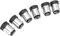 Uonlytech 6 Stück Lampenfassung Konverter Spiral-Glühbirnen Schwarze Glühbirnen E14 Led-Glühbirne Glühbirnen-Adapter B15 Auf E14-Sockel-Adapter Glühbirnen-Konverter B15 Auf E14