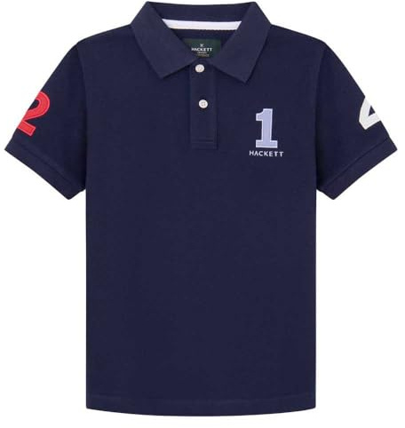 Hackett London Herren Heritage 1234 Polo Poloshirt, Blue (Navy), 2 Years
