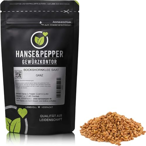 250g Bockshornklee Saat ganze Körner Bockshornkleesamen Gewürz Vegan Gourmet