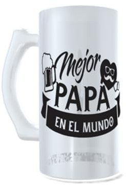 Jarra Cerveza Cristal Para Papá. Día del padre. Cumpleaños. Aniversario. Navidad. Regalo.