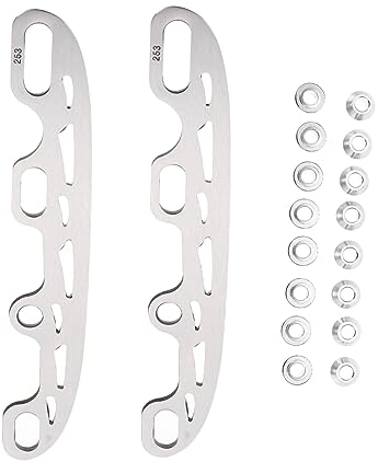 BESPORTBLE Rollschuhschuhe Mit Ersatzkufen - Rollschuhteile Aus Metall Ideal Für Hockey- Und Eiskunstlauf