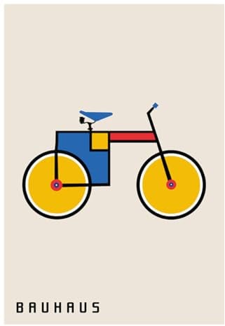Artesta Poster Bauhaus bicycle 70x100cm