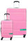 United Colors of Benetton Now Hartschalengepäck mit Spinnrollen, Helles Pink, Carry-On 19 Inch, Jetzt! Hartschalengepäck mit Spinnrädern
