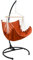 AMANKA Hängesessel mit Gestell Outdoor - 210cm Ständer mit XL Relaxsessel - Gartenschaukel für Erwachsene - Gartensessel Balkonmöbel Schaukelstuhl Swing Chair Garten-Hängesessel Balkon Schaukelsessel