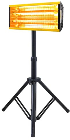 DATOUBOSS 2000W Infrarot Lacktrockner Trockner, Kurzwellen Infrarot Lackhärtungslampe Aushärtungs Lampe Auto Karosserie Reparatur 230V, mit verstellbarem Ständer Backflache 500 * 420MM