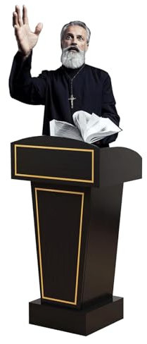 Rednerpult Hohe Dichte Bord Podium Premium Kanzeln Große Lagerfläche Vortrag Podium Stan für Büro Hotel Kirche Rednerpult