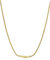 FOCALOOK Goldkette Damen Herren 2mm Schlangenkette Edelstahl Rund Schlang Rattenschwanz Halskette 55cm Edelstahlkette Echtgold Panzerkette