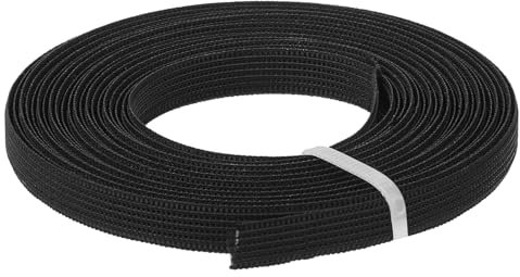 QUARKZMAN Knochen fürs Nähen, 1 Stück 5 Yards 8mm - Polyester Durchnähbares Hochdichtes Korsett-Knochen für Brautkleid, Brautkleid (Schwarz).