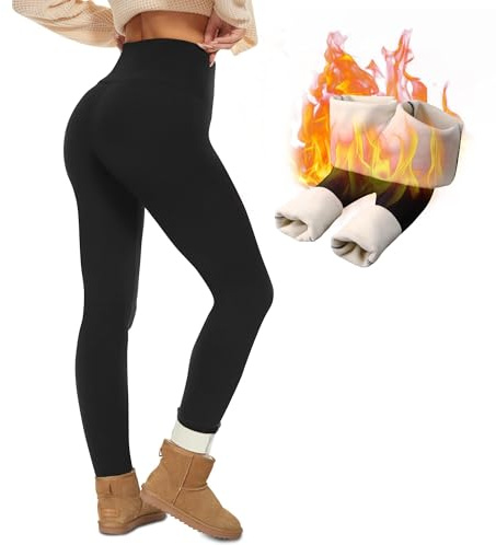 Fleece Lined Leggings Women - Thermal Thick Winter Warm Snow Pants