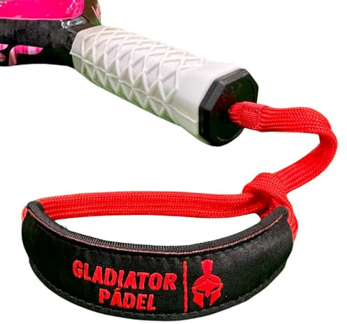 Cuerda Pala Padel GLADIATOR PADEL - Cordón Pala Padel - Cuerda Padel - Correa Pala Padel - Accesorios Padel - Padel Accesorios - Accesorios Padel Hombre y Mujer (Rojo)