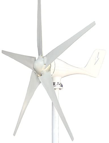 Turbine eoliche, Generatore di turbina a vento Generatore di energia Potenza 800W 1000W 12V 24V 48V Kit completo residenziale con regolatore di carica MPPT for uso domestico,Kit generatore eolico(1KW