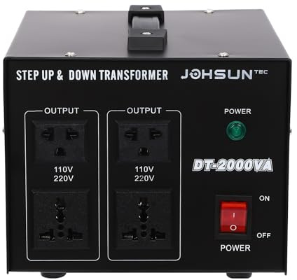 Trasformatore di tensione da 220 V a 110 V Heavy Duty su inverter, trasformatore di alta precisione, regolatore di tensione isolato, 800 W/2000 W/5000 W (2000 W)