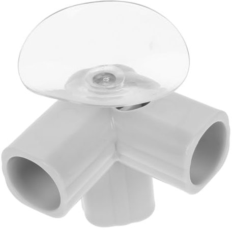 IWOWHERO Ersatzverbinder Für Babygitter Und Laufstall 3-Wege Gelenk Mit Saugnapf Kunststoff Innendurchmesser 22mm Zubehör Für Indoor Spielbereich